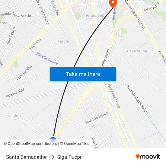 Santa Bernadethe to Siga Pucpr map