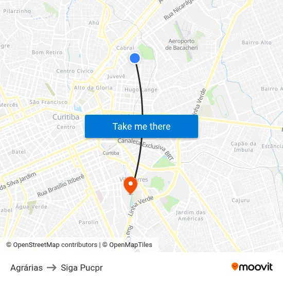 Agrárias to Siga Pucpr map