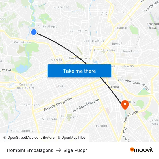 Trombini Embalagens to Siga Pucpr map