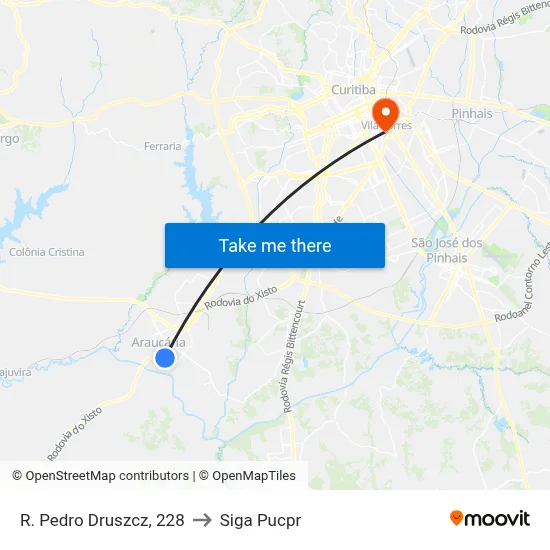 R. Pedro Druszcz, 228 to Siga Pucpr map