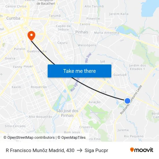 R Francisco Munõz Madrid, 430 to Siga Pucpr map