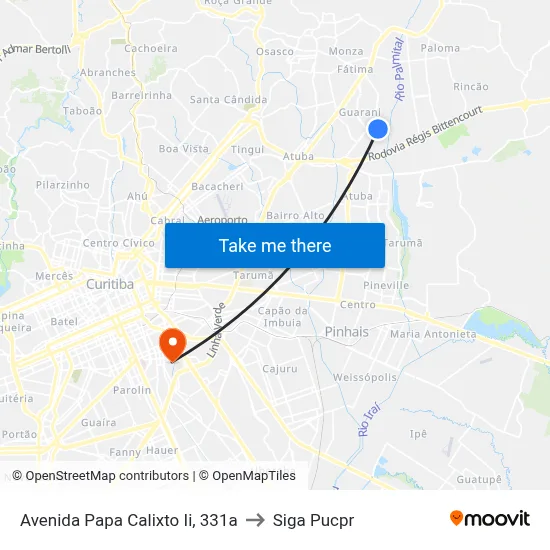 Avenida Papa Calixto Ii, 331a to Siga Pucpr map