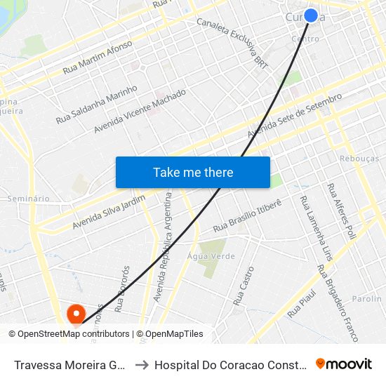 Travessa Moreira Garcez to Hospital Do Coracao Constantino map