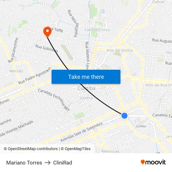 Mariano Torres to CliniRad map