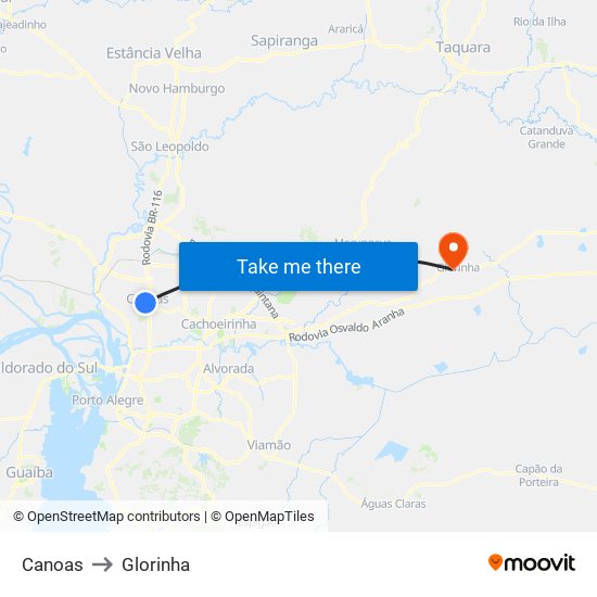 Canoas to Glorinha map