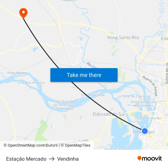 Estação Mercado to Vendinha map