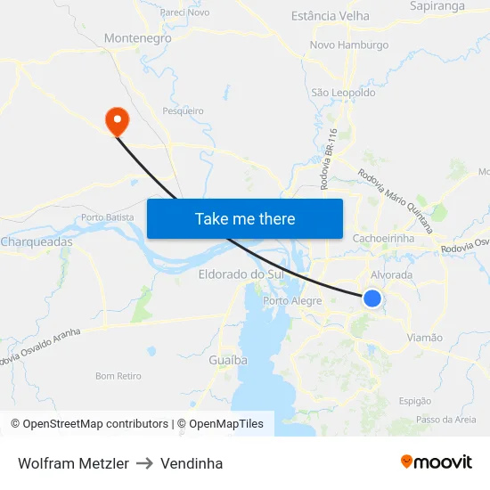 Wolfram Metzler to Vendinha map