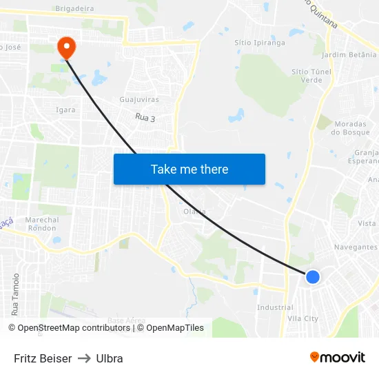 Fritz Beiser to Ulbra map