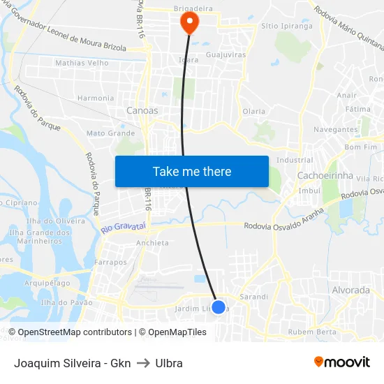 Joaquim Silveira - Gkn to Ulbra map
