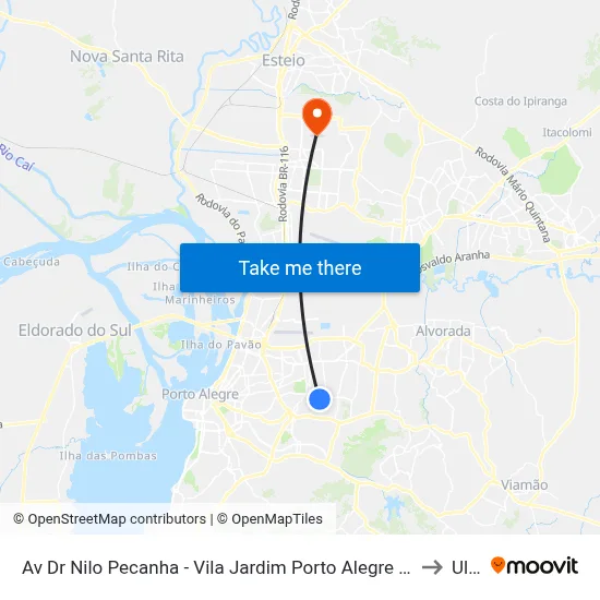 Av Dr Nilo Pecanha - Vila Jardim Porto Alegre - Rs 90470-001 Brasil to Ulbra map