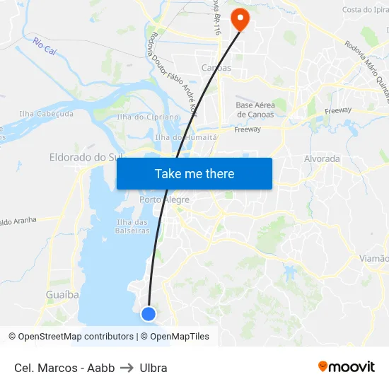 Cel. Marcos - Aabb to Ulbra map
