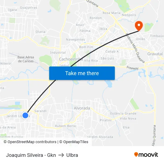 Joaquim Silveira - Gkn to Ulbra map