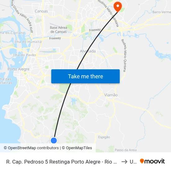 R. Cap. Pedroso 5 Restinga Porto Alegre - Rio Grande Do Sul 91790-790 Brasil to Ulbra map
