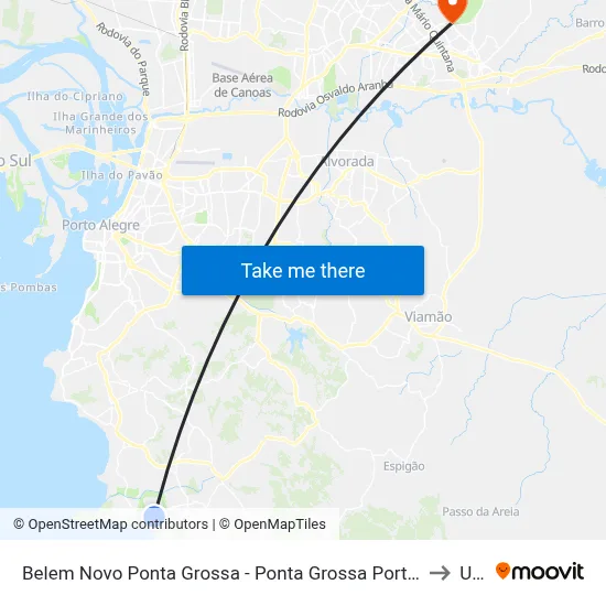 Belem Novo Ponta Grossa - Ponta Grossa Porto Alegre - Rs 91780-590 Brasil to Ulbra map