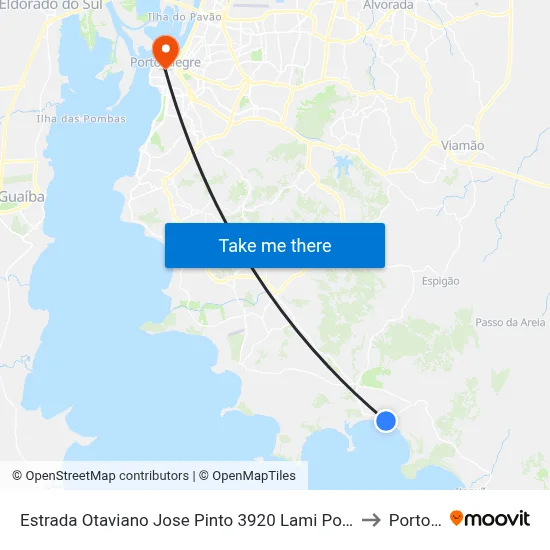 Estrada Otaviano Jose Pinto 3920 Lami Porto Alegre - Rio Grande Do Sul Brasil to Porto Alegre map