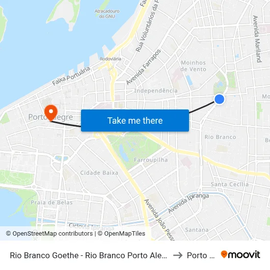Av. Goethe 13 Rio Branco Porto Alegre - Rio Grande Do Sul 90430-100 Brasil to Porto Alegre map