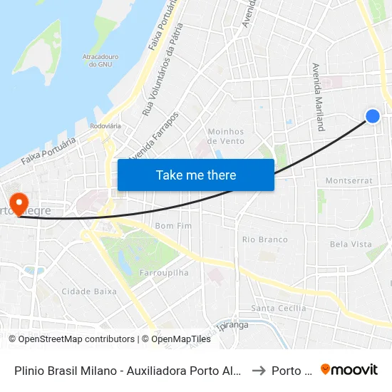 Plinio Brasil Milano - Auxiliadora Porto Alegre - Rs 90450-080 Brasil to Porto Alegre map