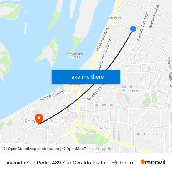 Avenida São Pedro 489 São Geraldo Porto Alegre - Rs 90230-120 Brasil to Porto Alegre map