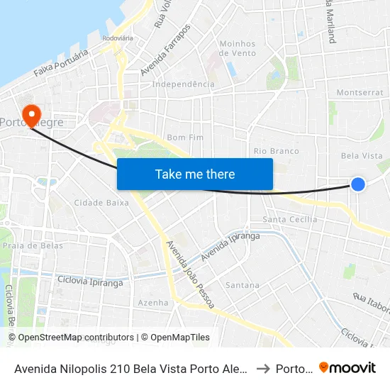 Avenida Nilopolis 210 Bela Vista Porto Alegre - Rio Grande Do Sul 90460 Brasil to Porto Alegre map