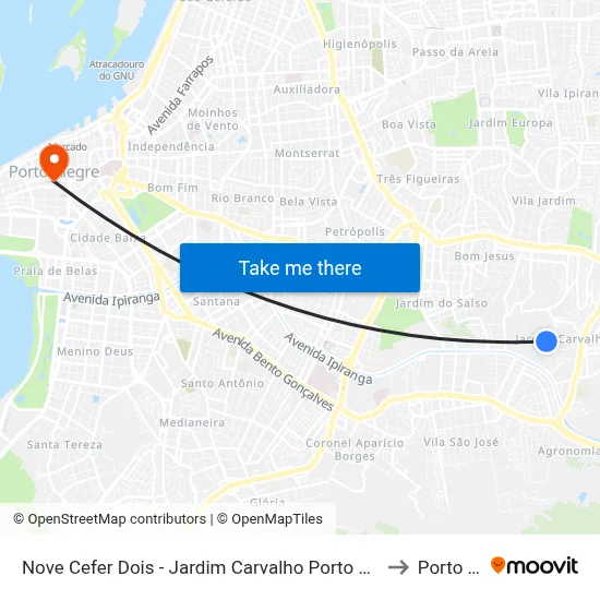 Nove Cefer Dois - Jardim Carvalho Porto Alegre - Rs 91430-302 Brasil to Porto Alegre map