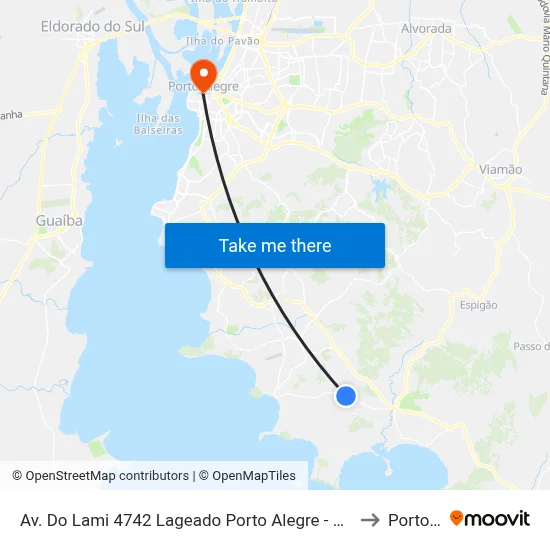 Av. Do Lami 4742 Lageado Porto Alegre - Rio Grande Do Sul 91782-701 Brasil to Porto Alegre map