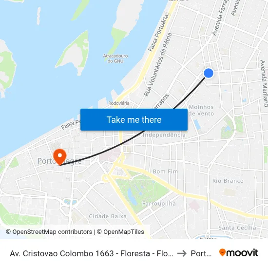Av. Cristovao Colombo 1663 - Floresta - Floresta Porto Alegre - Rs 90560-003 Brasil to Porto Alegre map