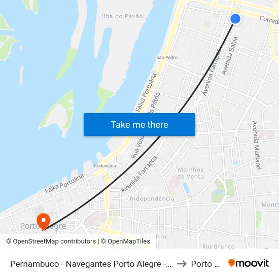 Pernambuco - Navegantes Porto Alegre - Rs 90240-001 Brasil to Porto Alegre map