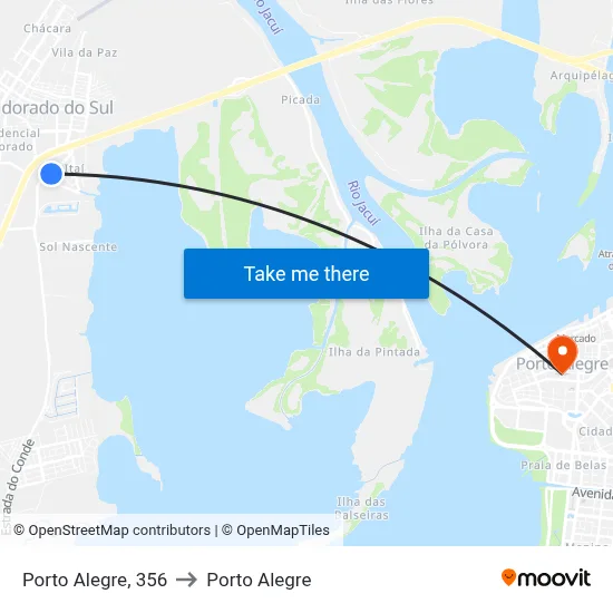 Porto Alegre, 356 to Porto Alegre map