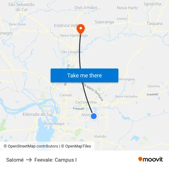 Salomé to Feevale: Campus I map