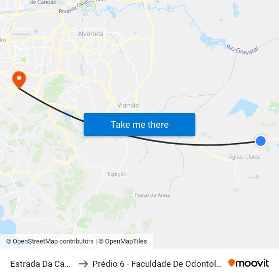 Estrada Da Canita to Prédio 6 - Faculdade De Odontologia map