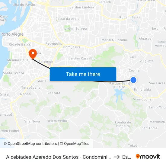Alcebíades Azeredo Dos Santos - Condomínio Veneza to Espm map