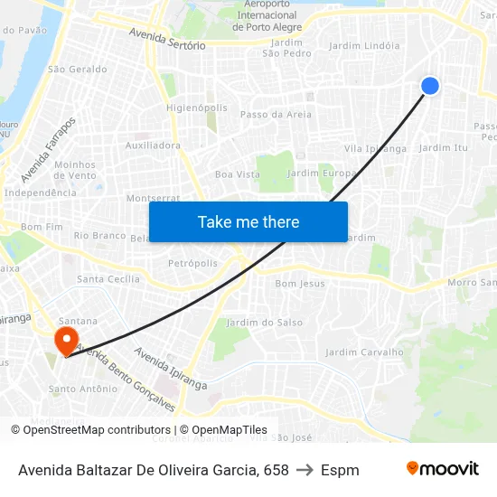 Avenida Baltazar De Oliveira Garcia, 658 to Espm map