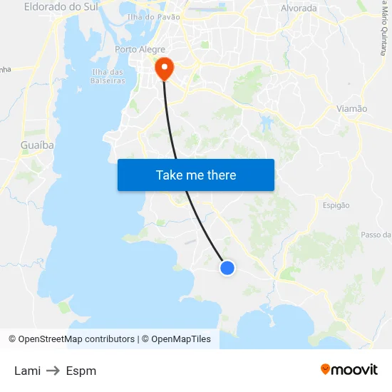 Lami to Espm map