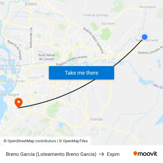 Breno Garcia (Loteamento Breno Garcia) to Espm map
