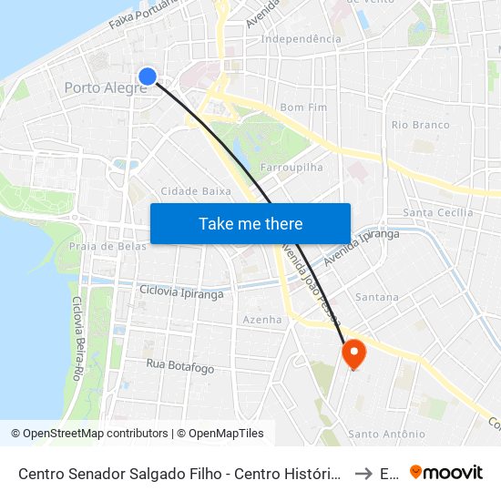 Centro Senador Salgado Filho - Centro Histórico Porto Alegre - Rs 90010-020 Brasil to Espm map