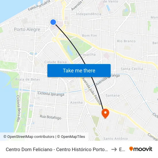 Centro Dom Feliciano - Centro Histórico Porto Alegre - Rs 90035-072 Brasil to Espm map