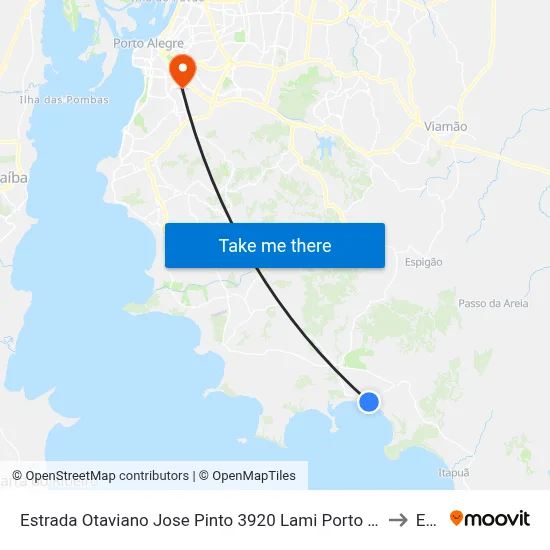 Estrada Otaviano Jose Pinto 3920 Lami Porto Alegre - Rio Grande Do Sul Brasil to Espm map