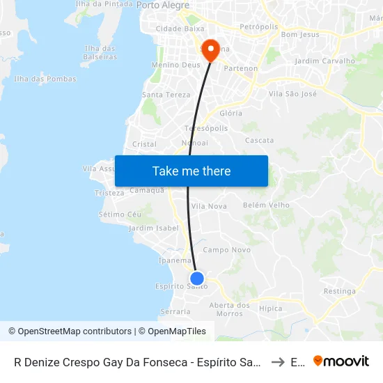 R Denize Crespo Gay Da Fonseca - Espírito Santo Porto Alegre - Rs 91751-545 Brasil to Espm map
