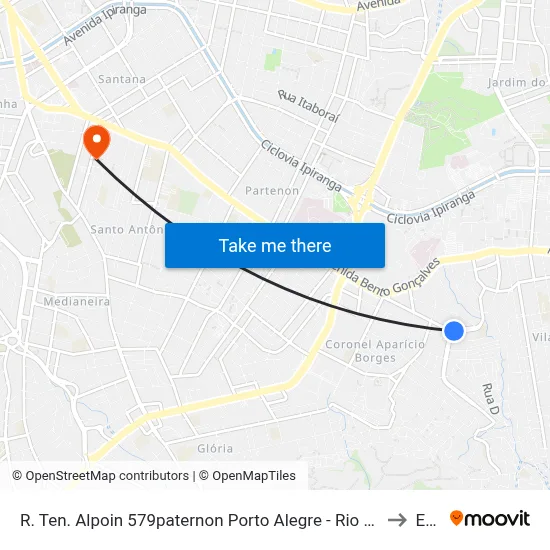 R. Ten. Alpoin 579paternon Porto Alegre - Rio Grande Do Sul 91510-710 Brasil to Espm map