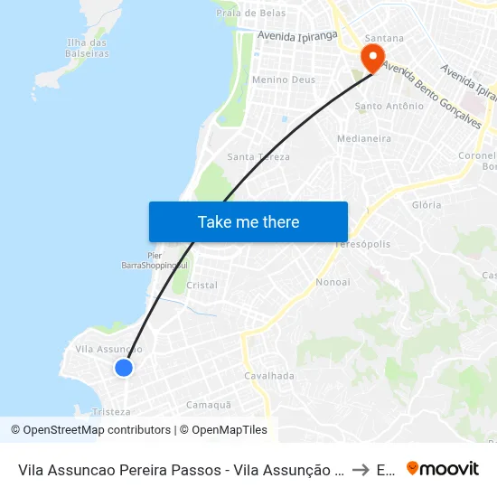 Vila Assuncao Pereira Passos - Vila Assunção Porto Alegre - Rs 91900-030 Brasil to Espm map