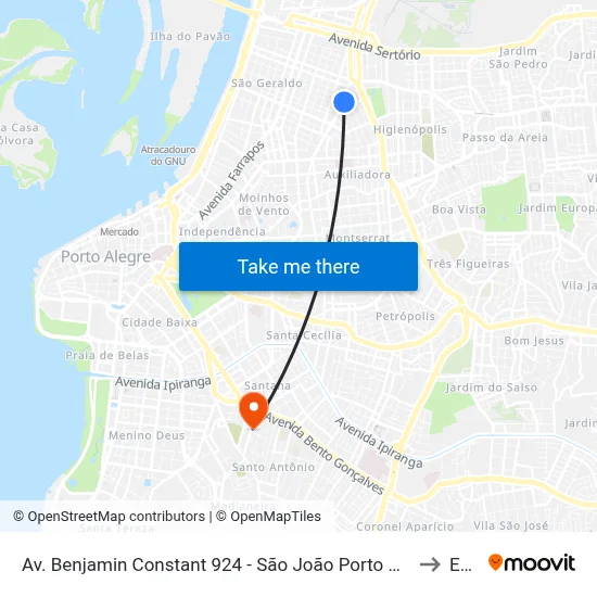 Av. Benjamin Constant 924 - São João Porto Alegre - Rs 90550-003 Brasil to Espm map