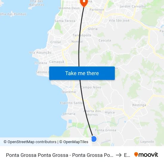 Ponta Grossa Ponta Grossa - Ponta Grossa Porto Alegre - Rs 91780-580 Brasil to Espm map