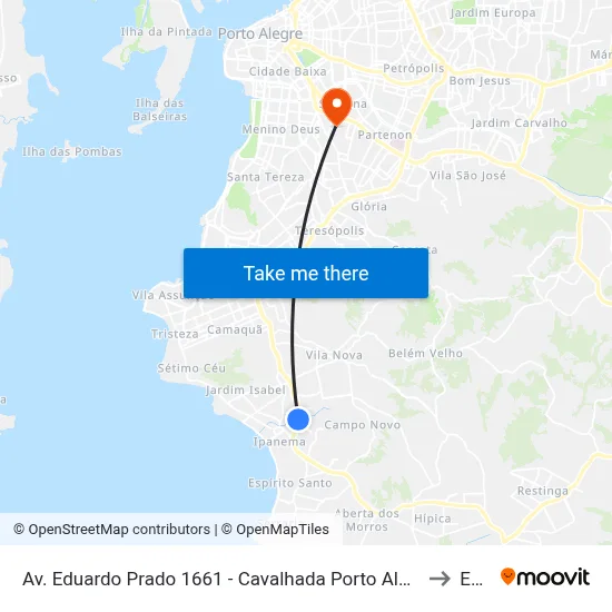 Av. Eduardo Prado 1661 - Cavalhada Porto Alegre - Rs 91751-000 Brasil to Espm map