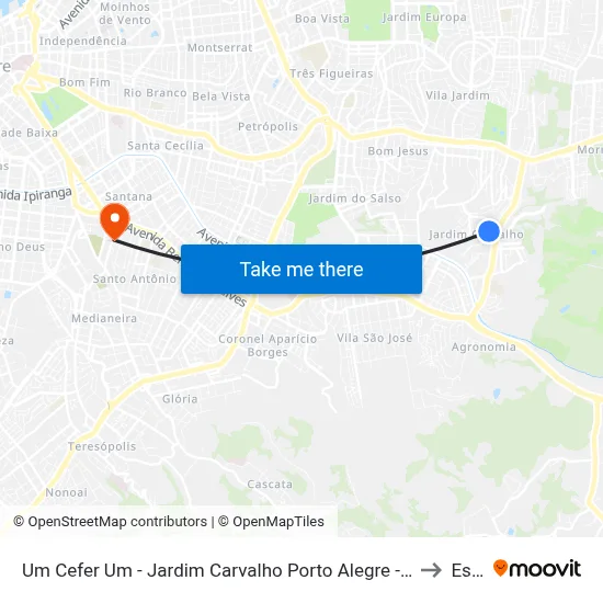 Um Cefer Um - Jardim Carvalho Porto Alegre - Rs 91430-035 Brasil to Espm map