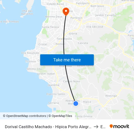 Dorival Castilho Machado - Hipica Porto Alegre - Rs 91755-210 Brasil to Espm map