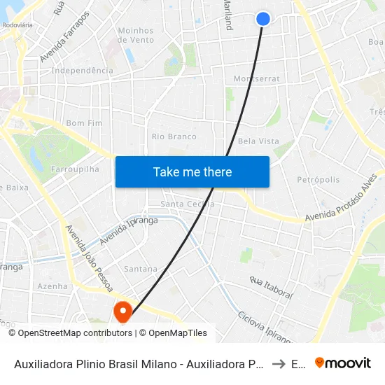 Auxiliadora Plinio Brasil Milano - Auxiliadora Porto Alegre - Rs 90520-000 Brasil to Espm map