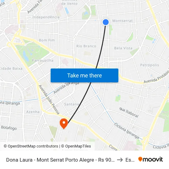 Dona Laura - Mont Serrat Porto Alegre - Rs 90440-003 Brasil to Espm map