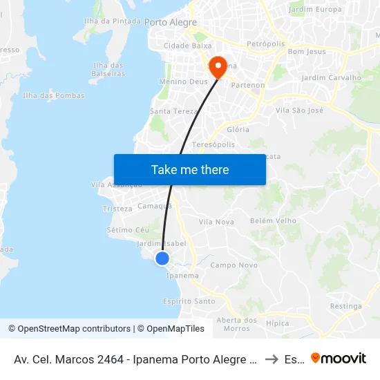 Av. Cel. Marcos 2464 - Ipanema Porto Alegre - Rs 91760-000 Brasil to Espm map