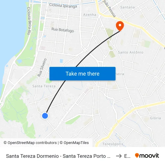Santa Tereza Dormenio - Santa Tereza Porto Alegre - Rs 90840-100 Brasil to Espm map