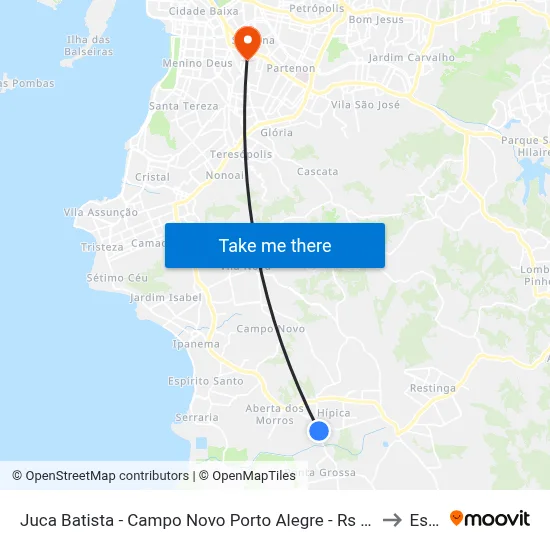 Juca Batista - Campo Novo Porto Alegre - Rs 91755-851 Brasil to Espm map